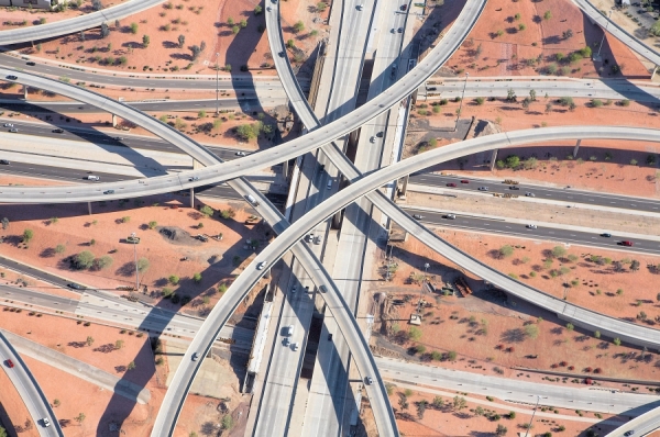 Photograph Peter Andrew Lusztyk Highway Interchange Viii on One Eyeland
